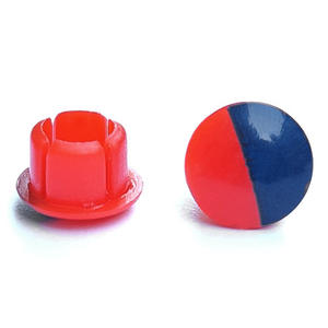 Cache-trou pour poignée de robinet avec indicateur chaud/froid, 7 mm, en plastique, avec étiquette rouge/bleue, pour poignée de robinet décorative - Product Image 3