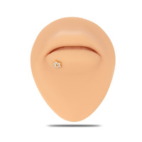 1.2X8mm Stainless Steel Internal Threaded Rod Flower Butterfly Lip Nail Ear Nail Labret Piercing Jewelry Stud Earrings