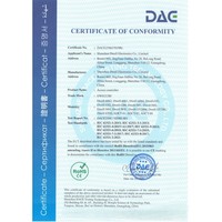 DWECCRF 125KHz EM TK4100 门禁智能卡读卡器金属感应式韦根协议 ABS 1-8cm读取距离 RFID 门禁窗台读卡器