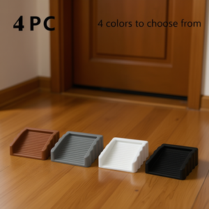 Ensemble de 4 bloqueurs de porte en plastique, anti-vent, à fixation au sol, anti-collision, en 4 couleurs - Product Image 3