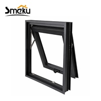 Ventana de Aluminio con Toldo a Precio de Mayoreo, Ventana Abatible Superior Resistente para Proyectos Habitacionales