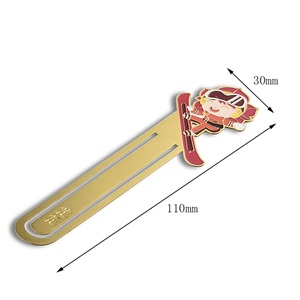 Wholesale Cute Cartoon Characters Rectangle Gold Debossed Metal <b>Bookmarks</b> - Product Image 3