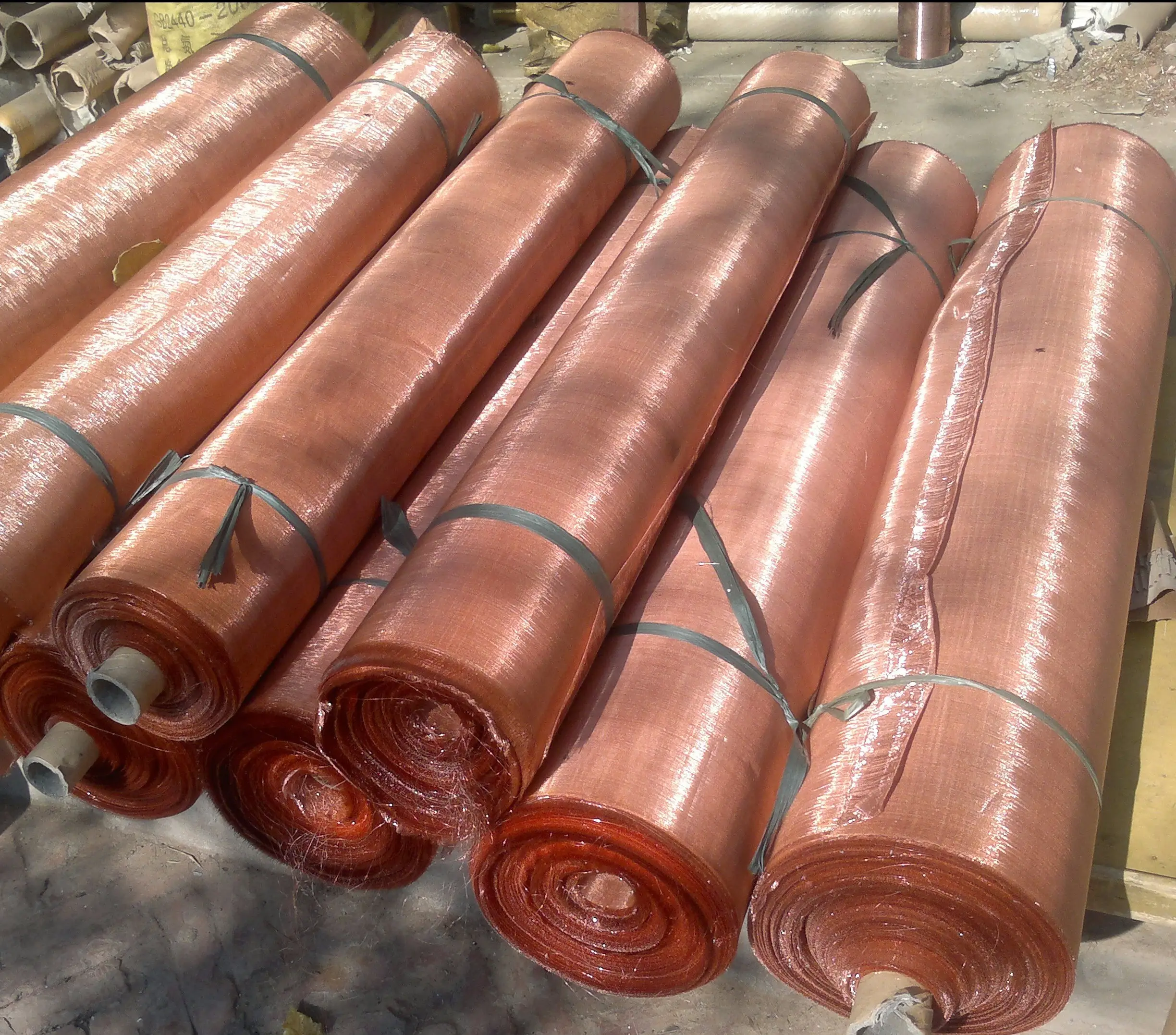 Pure Copper Wire Mesh Screen Fabric für Faraday Cage Emf Rf Shield ing Pure Copper Wire Mesh