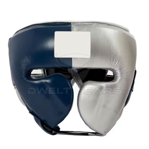 Best Quality Professional Portable MMA Boxing Helmet Premium <b>Leather</b> Breathable Eco-friendly Adjustable Cheek <b>Protector</b> Head - Product Image 1