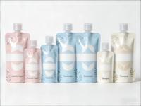 Pochette à bec verseur en PE de 5 ml, 20 ml, 50 ml, 60 ml et sac en plastique avec bouchon pour emballage de produits cosmétiques, design personnalisé