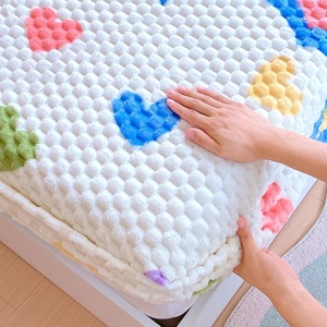 Funda protectora para colchón de dibujos animados súper suave y cálida, Sábana de burbujas arcoíris, funda de <span class=keywords><strong>cama</strong></span> para niños - Product Image 3