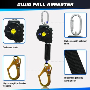 Guangjia automatisch hoofdslot van aluminiumlegering, bergbeklimmen, rotsklimmen, werken op grote hoogte, grote haak - Product Image 3