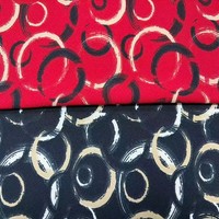 Tissu tricoté imprimé en crêpe DTY 95% polyester 5% élasthanne pour robes, chemises, gilets, vêtements de danse, saris pour femmes/hommes, léger
