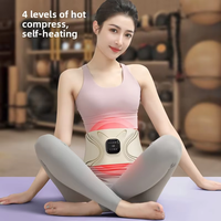 Ceinture de massage abdominale rechargeable à impulsions basse fréquence, masseur de taille pour la relaxation des muscles abdominaux, le remodelage corporel et le fitness à domicile