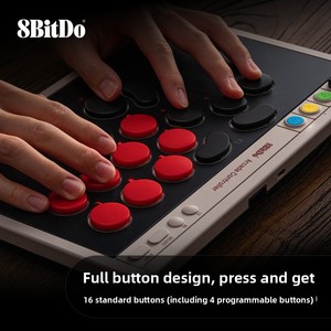 คอนโทรลเลอร์เกมอาร์เคด 8Bitdo Retro สำหรับ Switch 2/PC คอมพิวเตอร์  ไร้สาย ใช้ได้กับทุกอุปกรณ์  พร้อมไฟ RGB รุ่น 80FG01 80FG01 ไร้สาย - Product Image 4
