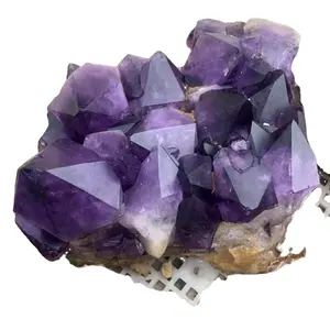 Quartz crystal cluster cheap prices cn jia oem customized purple kindfull crystal crystal rough stone amethyst prices