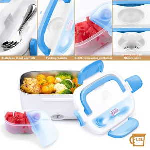 Lonchera Eléctrica para Auto y Hogar, Calentador de Comida Portátil para Oficina, Lonchera para Hombres Adultos con Acero Inoxidable de Grado Alimenticio - Product Image 4