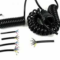 Câble spiralé PUR TPU 2-6 conducteurs, câble électrique flexible rétractable, câble d'alimentation 2,5 mm²-10 mm²