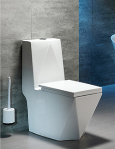 โถสุขภัณฑ์เซรามิกสีขาวแบบสองชิ้น ระบบกดน้ำสองปุ่ม - Product Image 3