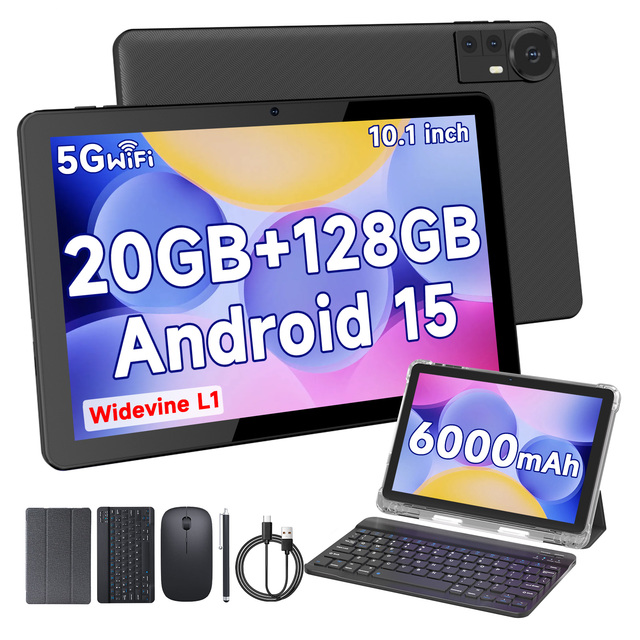 OEM ODM Factory Price 2025 Hot Sell 10.1 Inch Pulgadas 20GB RAM 128GB ROM Android 15 Tablet PC Professional Use