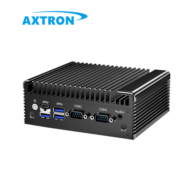 New Intel N100 12-Core DDR4 2 Lan 5 USB 2 COM Industrial Small Box Computer Fanless Mini PC 4GB GDDR4 Linux/Windows 12V