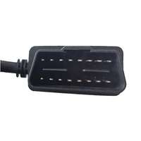 Cable de datos de extensión OBD OBD2, 16 Pines, 1 x codo macho a 3 x hembra