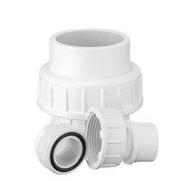 Ventes chaudes Raccords de tuyauterie en PVC plastique ANSI DIN Surface lisse SCH40 avec adaptateur mâle femelle union 3 voies 4 voies Prise coude en PVC