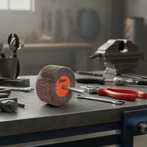 Roue à lamelles abrasives en corindon Ttake 10x10 mm, tige de 3 mm, grain 80 pour le meulage - Product Image 3