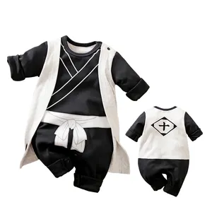 아기 onesie 긴 소매 대비 색 성격 애니메이션 신생아 아기 크롤링 옷 도매 공장 직접 판매
