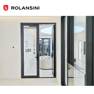 Porte Francesi Singole/Doppie Rolansini in Lega di Alluminio con Vetro Temperato Isolante Antifurto per Esterni e Balconi - Product Image 2