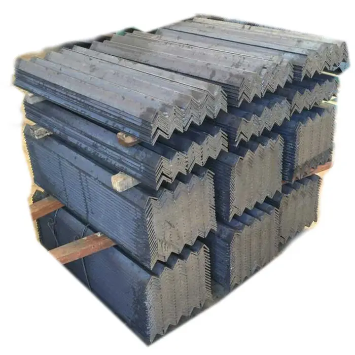 Suportes de furos perfurados em ângulo de aço carbono com fenda 2mm x 2mm preto q235 50x50x4 30x30x2