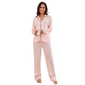 Conjunto de Pijama de Terciopelo Grueso para Mujer, Estilo Nuevo, Marca Personalizada, Estampado Cálido para Invierno - Product Image 5