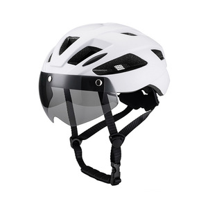 Casco de ciclismo con visera desmontable, transpirable, seguro para adultos, hombres, bicicleta de montaña, azul - Product Image 4