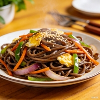 Nouilles Udon de Sarrasin Séché Premium - Cuisson Instantanée, Faible Teneur en Sodium, Vente en Gros en Grand Format