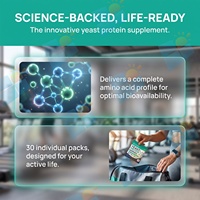 Gummies protéinés à la levure OEM ODM, 15g de protéines par paquet, sans sucre, protéines végétales, 30 paquets, étiquette privée, gummies nutritionnels à emporter