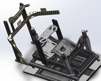 Cockpit de simulateur de course en aluminium personnalisable DIY pour usage domestique avec capacité de 200 kg