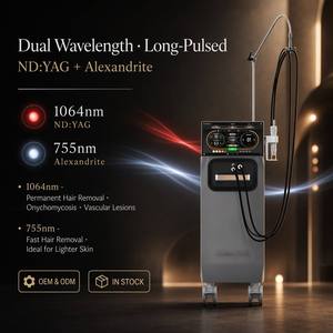 Máquina de Depilación Láser de Pulso Largo con Tecnología Q-Switched de Alta Calidad Seaheart Alexand 755nm/1064nm Vertical Indolora para Spa y Salón - Product Image 1