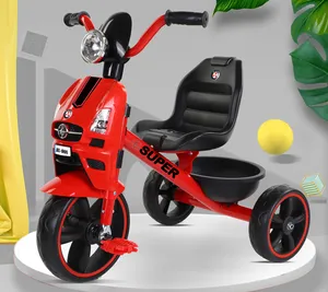 Chinese factories Wholesale fashion motorcycle tricycle kids tricycle with tricycles for kids pedal music