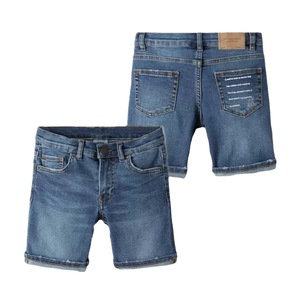 Shorts en jean pour enfants Ivy41757A Europe, été 2022, shorts basiques pour garçons, denim délavé - Product Image 5