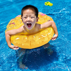 Child Inflatable Swimming <b>Ring</b> Round PVC 0.25mm <b>Thick</b> For Kids Pool Float Swim Aid - Product Image 1