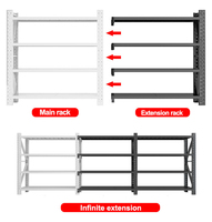 Système de rayonnage à palettes industriel réglable sans boulons, robuste, avec revêtement en poudre, pour usage extérieur, en acier, pour entrepôt