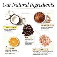 Gommage corporel au sucre de citron, exfoliant, éclaircissant, hydratant, naturel, biologique, nettoyage en profondeur de la peau, avec beurre de karité et curcuma