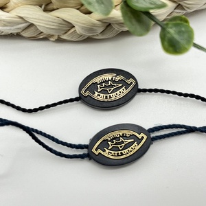 Custom Luxury Round Hangtag Rope Polyester <b>String</b> Product Seal Metal Head Security Seal Hang Tag <b>String</b> for Clothing <b>Bags</b> - Product Image 3
