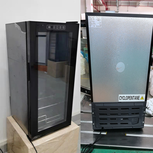 Refroidisseur de vin 32 bouteilles d'une capacité de 93L Réfrigérateur électrique autoportant en acier inoxydable pour bar, cuisine, usage domestique ou hôtel - Product Image 5