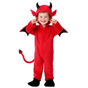 Disfraz de Diablo para Niños, Disfraz de Murciélago y Vampiro para Halloween y Navidad, para Niños y Niñas, Juego de Roles, Actuación en Escenario - Product Image 5
