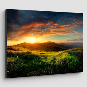 Stampa d'Arte Murale con Paesaggio al Tramonto, Immagine di <span class=keywords><strong>Natura</strong></span> per Soggiorno, Hall d'Hotel, Ufficio, Interni Moderni e Rilassanti - Product Image 3