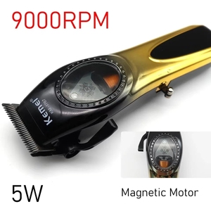 Tondeuses à cheveux professionnelles Kemei KM-<span class=keywords><strong>1767</strong></span>, lame DLC, tondeuse à cheveux électrique, moteur magnétique 9000 tr/min, machine à couper les cheveux pour hommes - Product Image 2