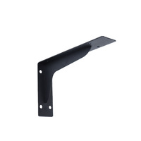 Supports d'étagère flottants en métal noir de revêtement d'étagère de couleur noire personnalisée