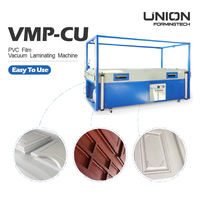 Presse à membrane sous vide automatique pour le travail du bois en Chine, machine de formage et de laminage de feuilles de PVC pour portes en MDF