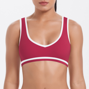 Soutien-gorge de sport color-block, dos ajouré, sexy et tendance, à séchage rapide, pour le yoga, la course à pied et le fitness - Product Image 5