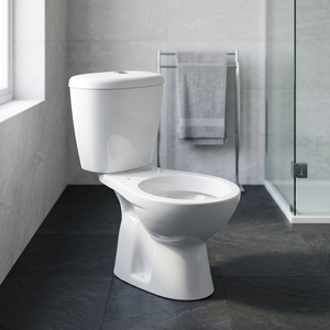 Porcelain Bathroom Sanitary Wares Two Piece Water Closet Toilet Seat with Plastic Seat Cover and LLC Fittings Complete WC Set - Product Image 6