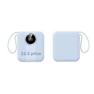 Batería Externa Portátil de Plástico de 20000mAh, Carga Rápida de 22.5W, Cable Integrado, Pantalla LED, Venta al Por Mayor de Fábrica - Product Image 6