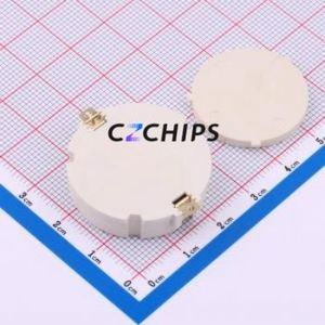 BS-24-B4AA014 Button & Strip Battery Connector SMD Connector Battery Holder CR2450 Phosphor Bronze Gold - Product Image 2