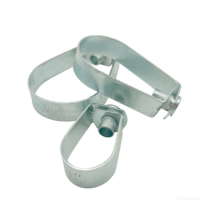 Colliers de suspension pivotants de haute qualité en fer galvanisé/acier inoxydable, forme poire, pour tuyaux métriques et impériaux