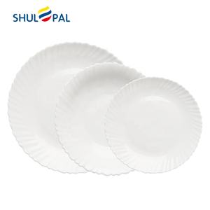 Ensemble d'assiettes rondes entièrement trempées, en verre opale, 18 pièces, service de dîner <span class=keywords><strong>arcopal</strong></span>, vente en gros - Product Image 2